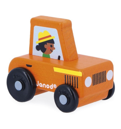 Traktor drewniany pojazd Janod 12 m-cy+