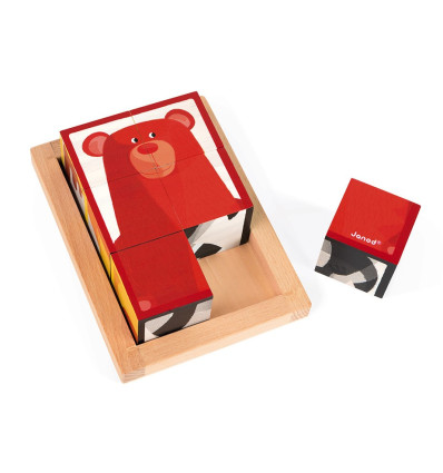 Klocki drewniane 6 elementów Baby Forest Janod