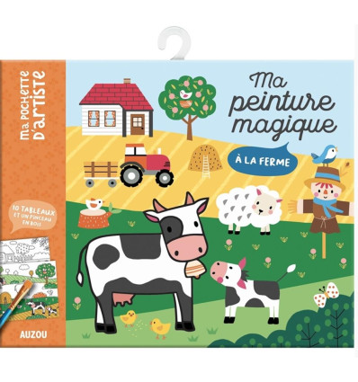 Kolorowanka wodna Zwierzęta z Farmy 3+ Auzou