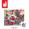 Strażacy puzzle 24 el. walizka Janod 3+