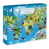 Zwierzęta puzzle 200 el + figurki 3D Janod 6+