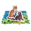 Zwierzęta puzzle 200 el + figurki 3D Janod 6+