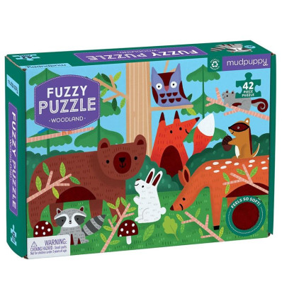 Puzzle sensoryczne miękkie elementy Las Mudpuppy