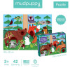 Puzzle sensoryczne miękkie elementy Las Mudpuppy
