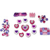 Koraliki 45 szt Błyszczące Serduszka Melissa