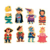 Puzzle drewniane magnetyczne postaci z bajek DJECO
