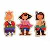 Puzzle drewniane magnetyczne postaci z bajek DJECO