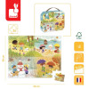 4 Pory Roku puzzle 36 el. walizka Janod 4+