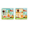 Puzzle warstwowe Domek Króliczków Djeco
