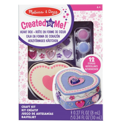 Szkatulka serduszko do dekorowania Melissa 4+