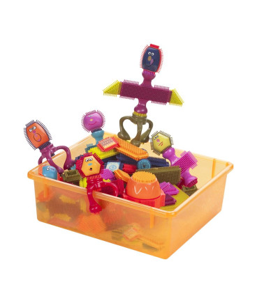 Spinaroos klocki jeżyki z buziami 75 el B.Toys