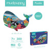 Puzzle - kształty Życie Oceanu 300 el. Mudpuppy