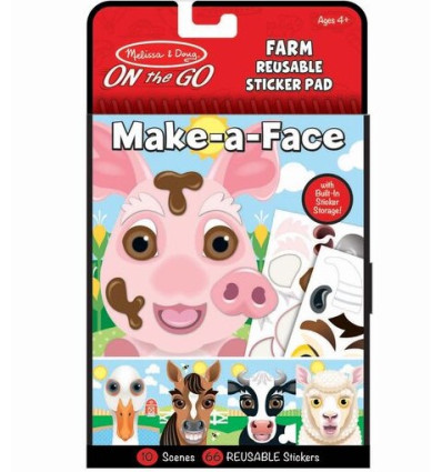 Naklejki wielorazowe Ułóż Twarz Farma Melissa
