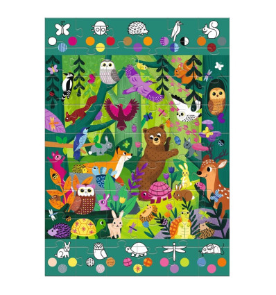 Las puzzle obserwacyjne 54 el. Djeco