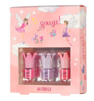 Korona  zestaw 3 lakierów do paznokci Souza 3+