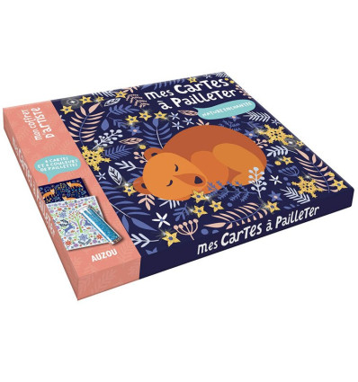 Zestaw kreatywny z brokatem Zwierzątka leśne Auzou