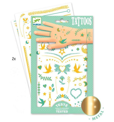 Tatuaże metaliczne Klejnoty Lily Djeco