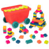Wózek do ciągnięcia z klockami B.Toys 18 m-cy+