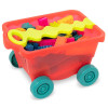 Wózek do ciągnięcia z klockami B.Toys 18 m-cy+