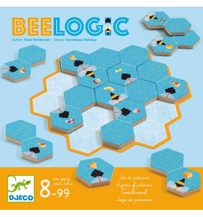 Gra logiczna BEE LOGIC drewniana układanka DJECO
