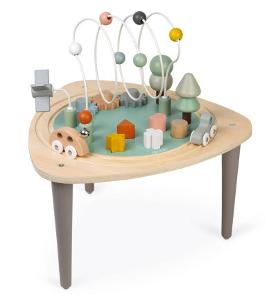 Stolik edukacyjny z pętlą i sorterem Janod 12 m-cy