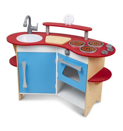 Drewniana kuchnia narożna Melissa 3+