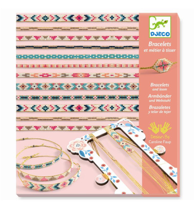 Zestaw do robienia bransoletek Perełki Djeco 8+