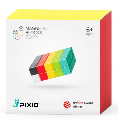 Klocki magnetyczne Pixio 50 el. Design Series