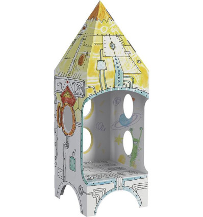 Rakieta L Kolorowanka 3D do składania Monumi 4+