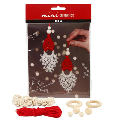 2 Mikołaje Mini zestaw do makramy Creative 8+