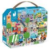 Miasto puzzle w walizce 36 el. Janod 4+
