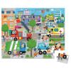 Miasto puzzle w walizce 36 el. Janod 4+