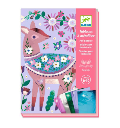 Zestaw kreatywny z folią Zwierzątka DJECO 6+