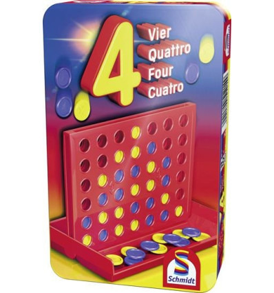 4 W RZĘDZIE gra podróżna w puszce Schmidt Spiele