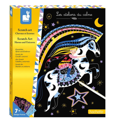 Wydrapywanki Jednorożce Konie Zdrapywanka Janod 7+