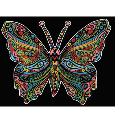 Motyl Kolorowanka welwetowa 47 x 35 cm