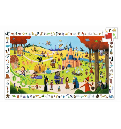 Puzzle obserwacyjne Baśnie Bajki 54 el. Djeco