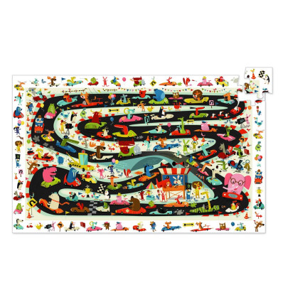 Puzzle obserwacyjne Rajd Samochodowy 54 el. Djeco