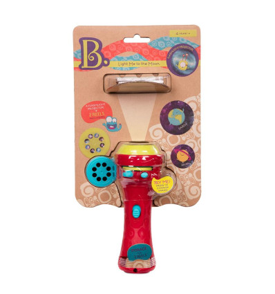 Light me to the moon projektor B.Toys - czerwona