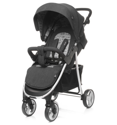 Wózek spacerowy 4BABY Rapid 2018 PREMIUM SILVER