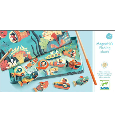 Gra magnetyczna łowienie rybek rekinów Djeco