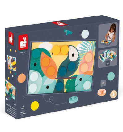 Pierwsza Mozaika 6 plansz Janod 2+