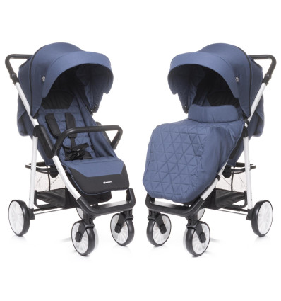 Wózek 4BABY MOODY rama ALU do 22 kg Navy Blue