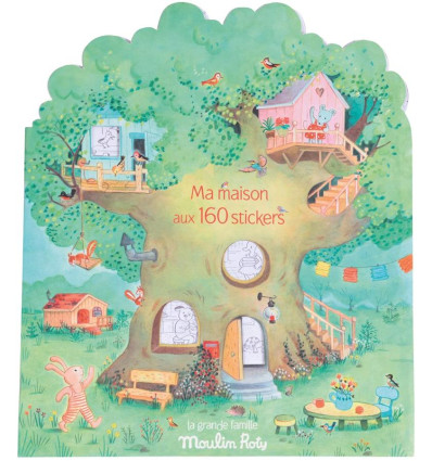 Kolorowanka Dom 160 naklejek Moulin Roty 3+
