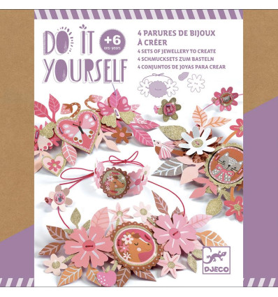 Brokatowe Medaliony biżuteria Zrób To Sam Djeco 6+