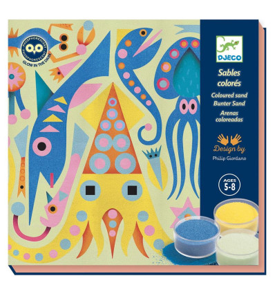 Morskie Światła zestaw z piaskami Djeco 5+