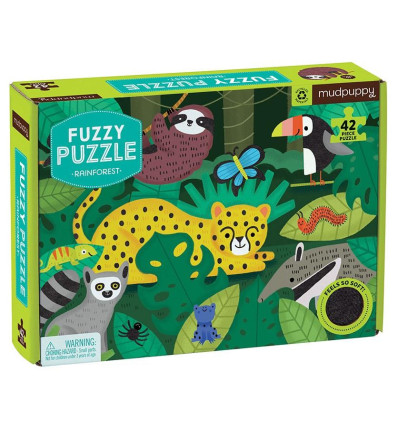 Puzzle dotykowe miękkie elementy Dżungla Mudpuppy