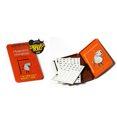 Wisielec podróżna gra magnetyczna The Purple Cow