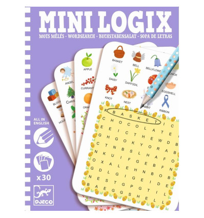 Mini Gra Słówka wykreślanka j. angielski Djeco 6+