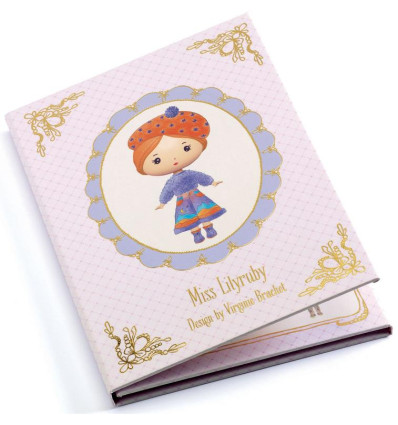 Miss LilyRuby zestaw z naklejkami Djeco 4+